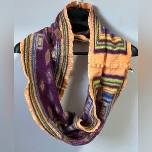 Women's scarf "ANU bY NATURAL" 100% wool, Multicolor {Made in India 11 wide